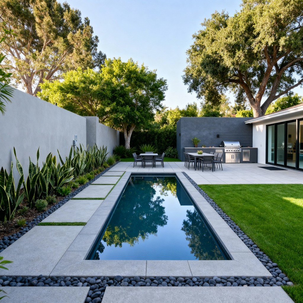 Pool and patio installation