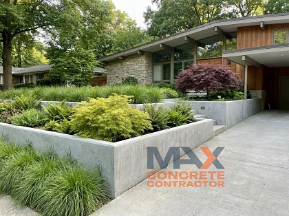 Poured Concrete Retaining Walls in Irvine, CA